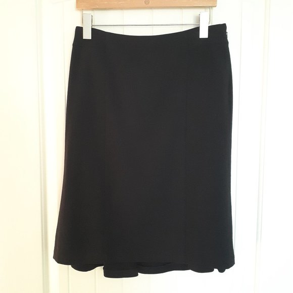 Ann Taylor Wool Skirt Black Size 6 - Picture 1 of 12